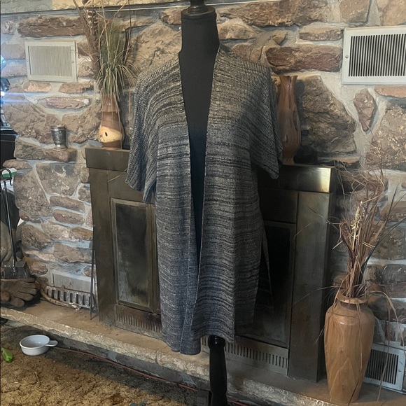 Eileen Fisher Sweaters - Eileen Fisher Charcoal Knit Cardigan